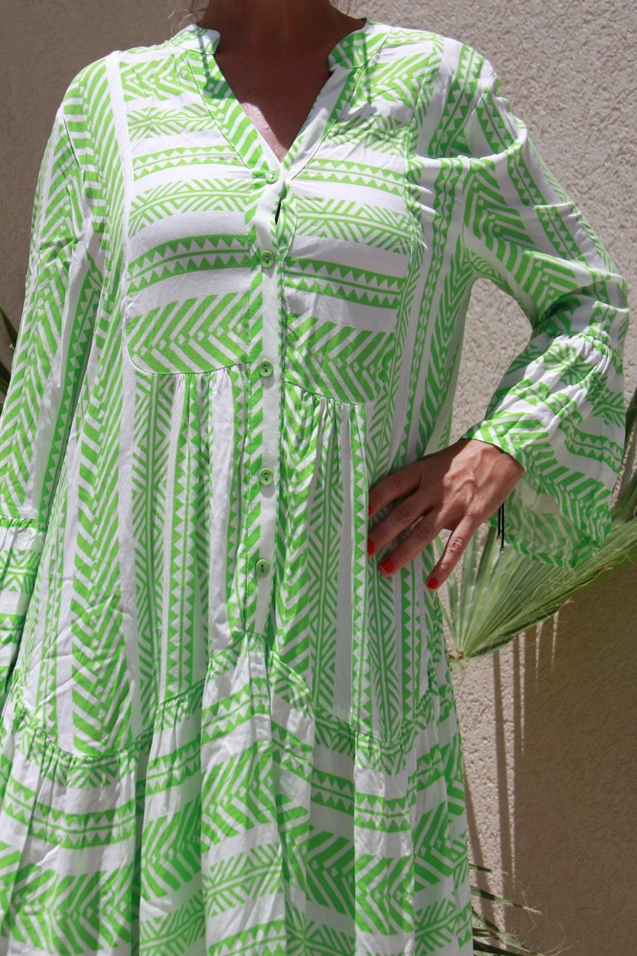 Women Geometric Pattern Maxi Dress