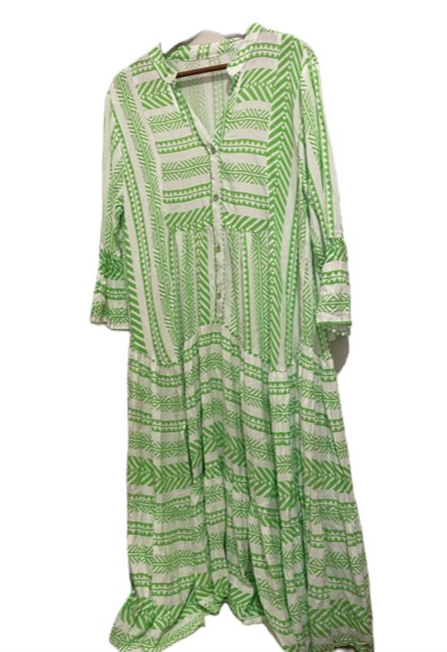 Women Geometric Pattern Maxi Dress