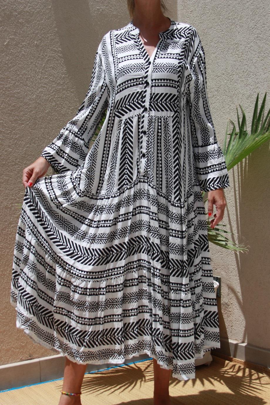 Womens Casual Long Sleeve Dress 