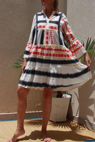 Aztec Design Women Midi Multicolour Dress