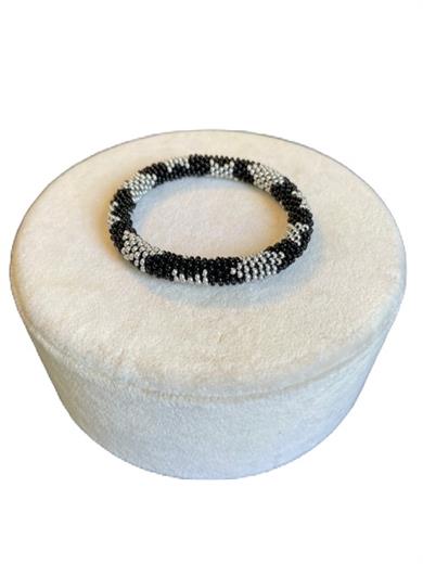Black Star, Handmade Knitted Bracelet