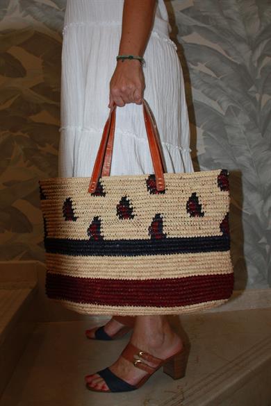 Casual  Natural Fiber Braid Tote Bag 