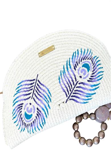 Chic Feather, Unique Design Clutch