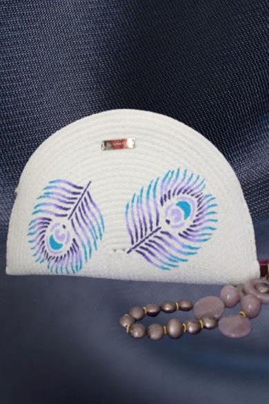 Chic Feather, Unique Design Clutch