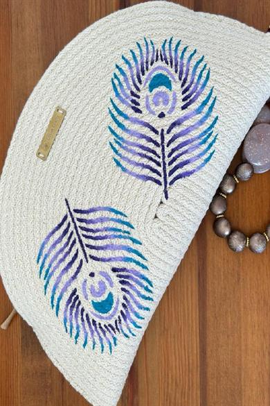 Chic Feather, Unique Design Clutch