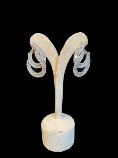 Classic Elegance, U Shape Sterling Silver Earrings