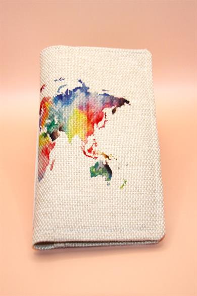 Colourful World Passport Cover and Wallet
