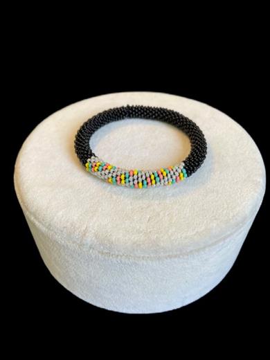 Colours in Black, Knitted Bracelet 