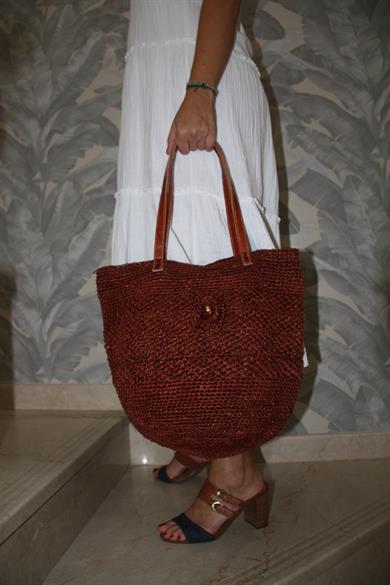 Dark Orange Natural Elegance Tote Bag