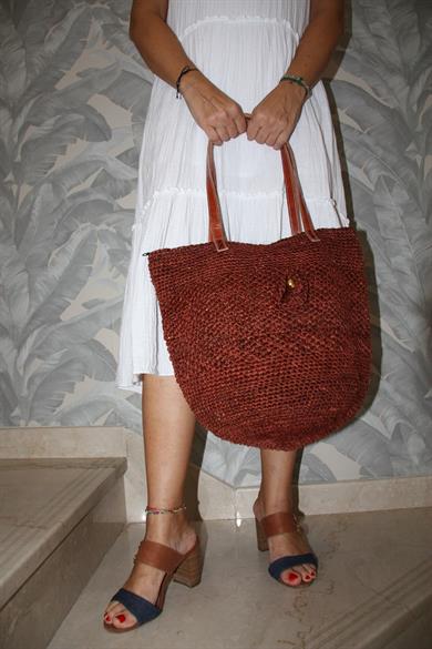 Dark Orange Natural Elegance Tote Bag