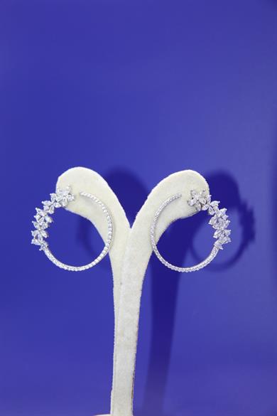 Glorious Bloom in Sterling Silver Earrings 
