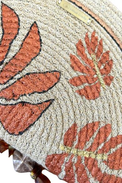 Handmade Bronze Leaves  Clutch