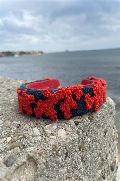 Handmade Head Band Coral