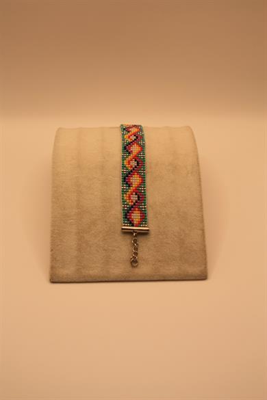 Handwoven Colourful Spiral Bracelet