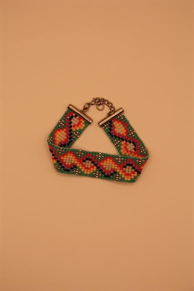 Handwoven Colourful Spiral Bracelet