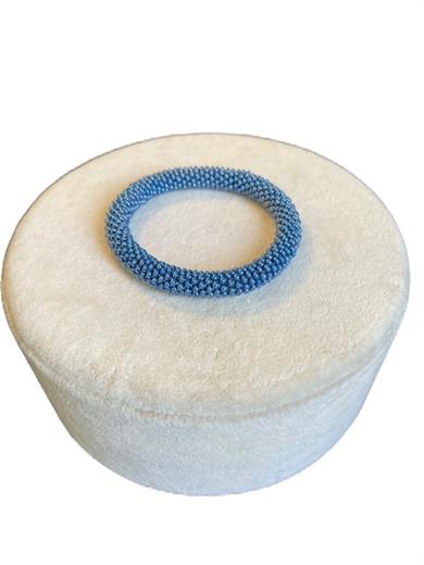 Knitted Handmade Bracelet,Baby Blue