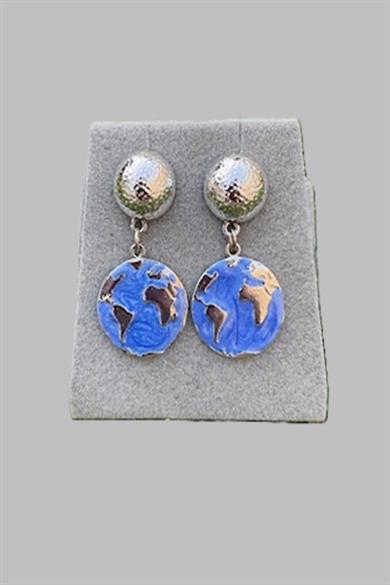 My World My Style Enamel Earrings 