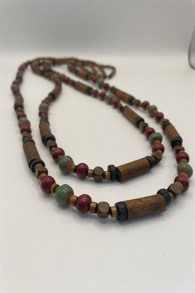 Natural Long Chakra Colours Handmade Necklace