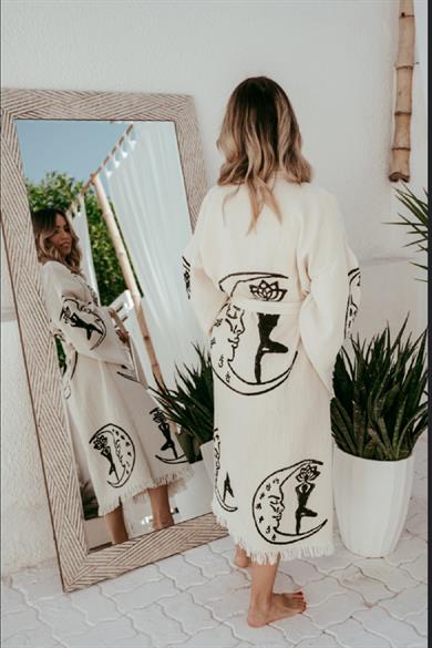 One Size Belted Serene Kaftan Premium Quality 