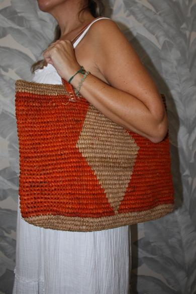 Organic Diamond Pattern Tote Bag