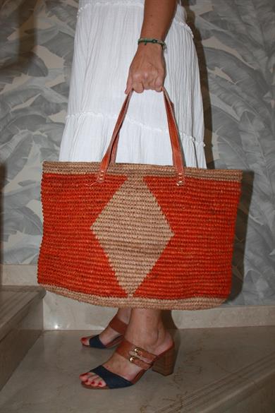Organic Diamond Pattern Tote Bag