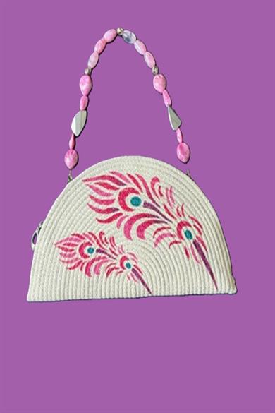 Peacock Feather  Elegant Clutch Bag