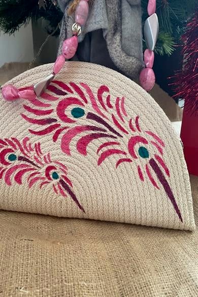 Peacock Feather  Elegant Clutch Bag