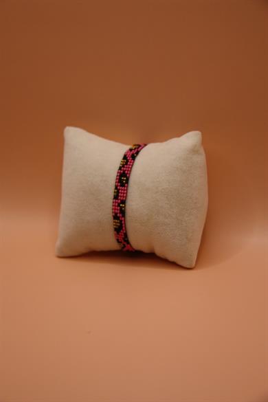 Pink Animal Print Miyuki Bracelet