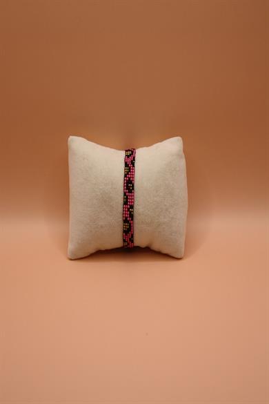 Pink Animal Print Miyuki Bracelet