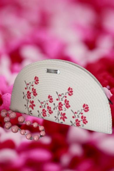 Pink Flowers Field On The Clutch Bag