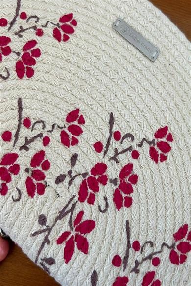 Pink Flowers Field On The Clutch Bag