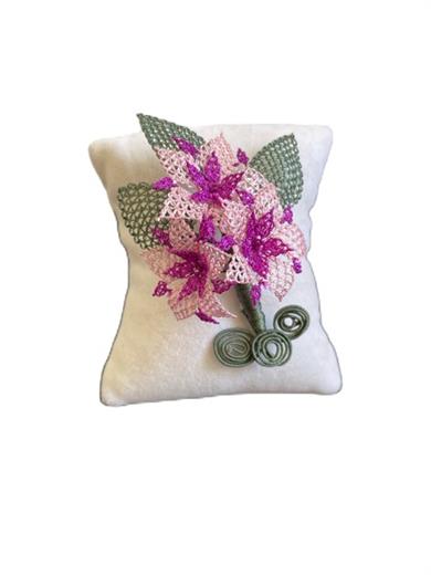 Purple and Pink Art, Handmade Brooch