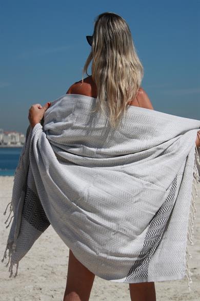 Quick Dry Herringbone Turkish Bath Towel