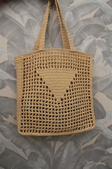 Raffia Crochet Handmade Shoulder Bag