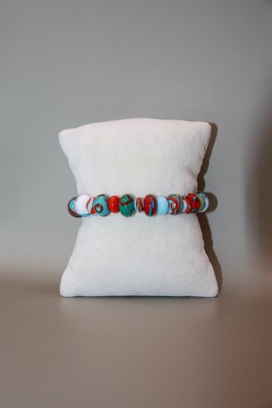 Rainbow Handmade Murano Glass Bracelet