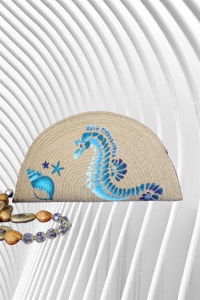 Soulmates Seahorse Handmade Clutch