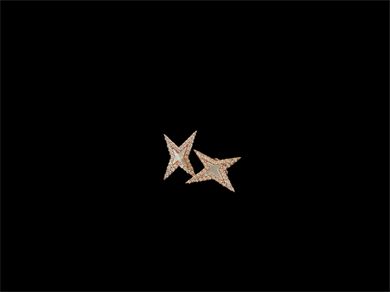 Star Earrings Mother of Pearl