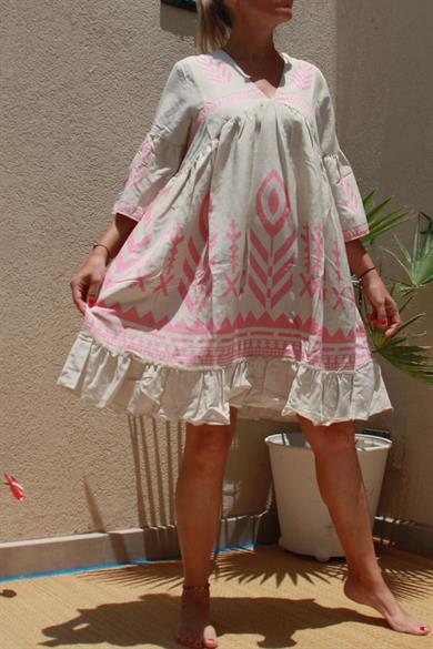 V Neck Feminine Charm Summer Dress