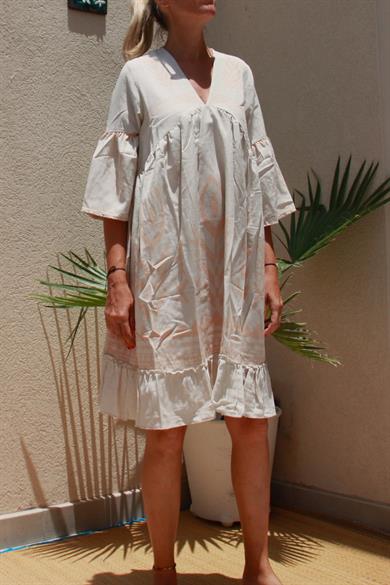 V Neck Feminine Charm Summer Dress