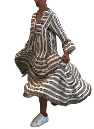 Womens Casual Long Sleeve Dress 
