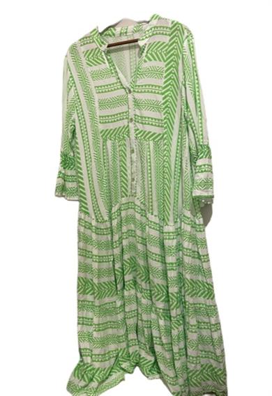 Women Geometric Pattern Maxi Dress