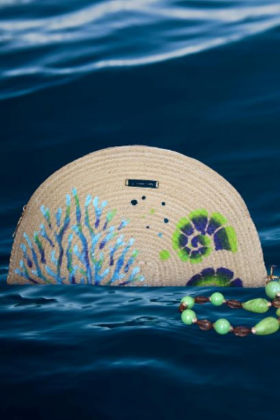 Blue Corals Handmade Clutch