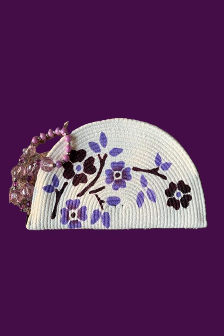 Designer Handpainted Summer Party Clutch