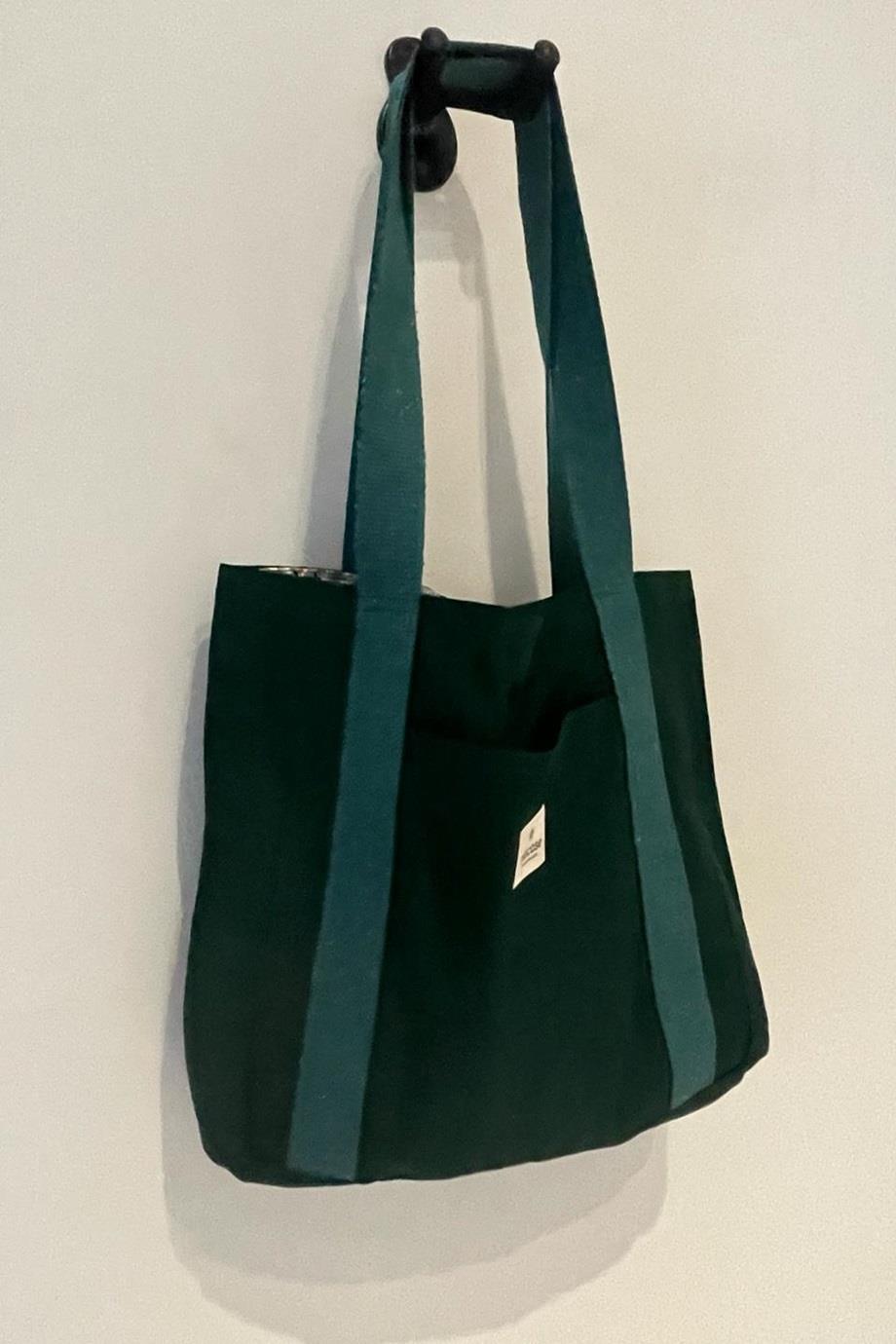 Emerald Green Essential Canvas Tote Bag