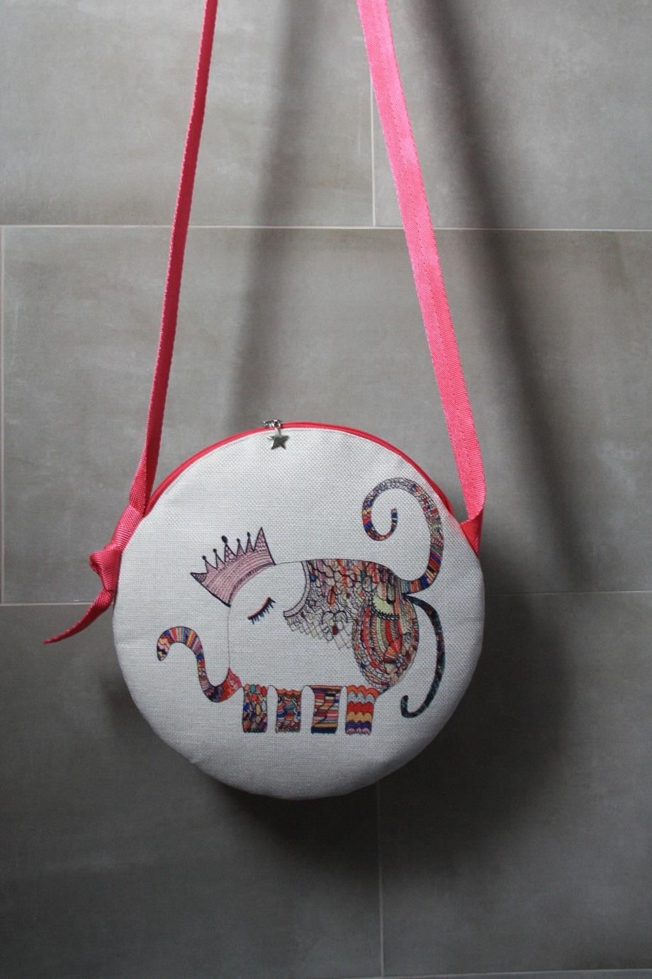 Kids Unique Design Pink Strap Crossbody Bag 