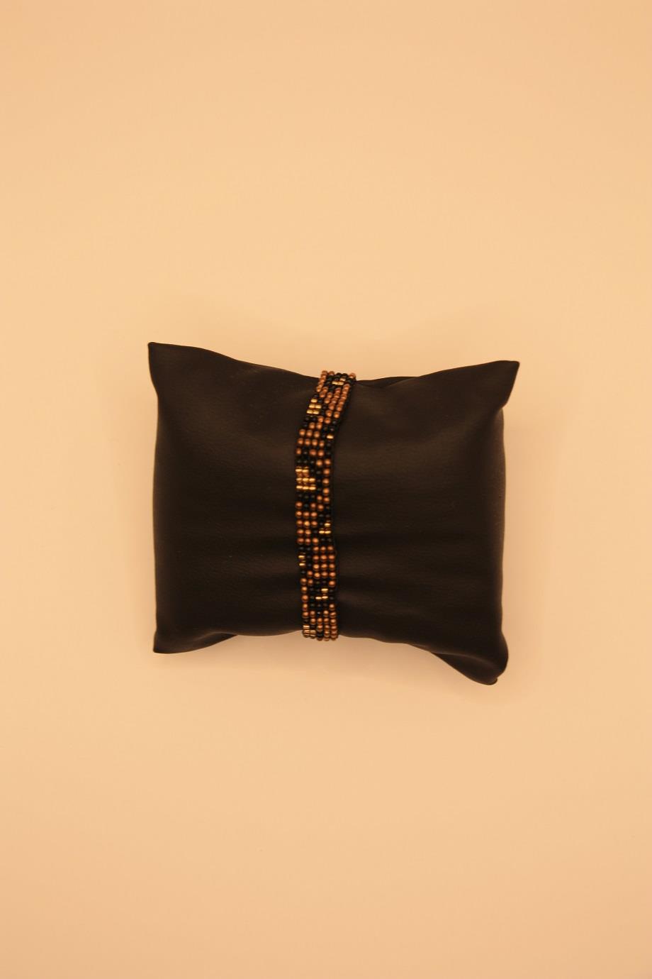 Leopard Print Beaded Bracelet