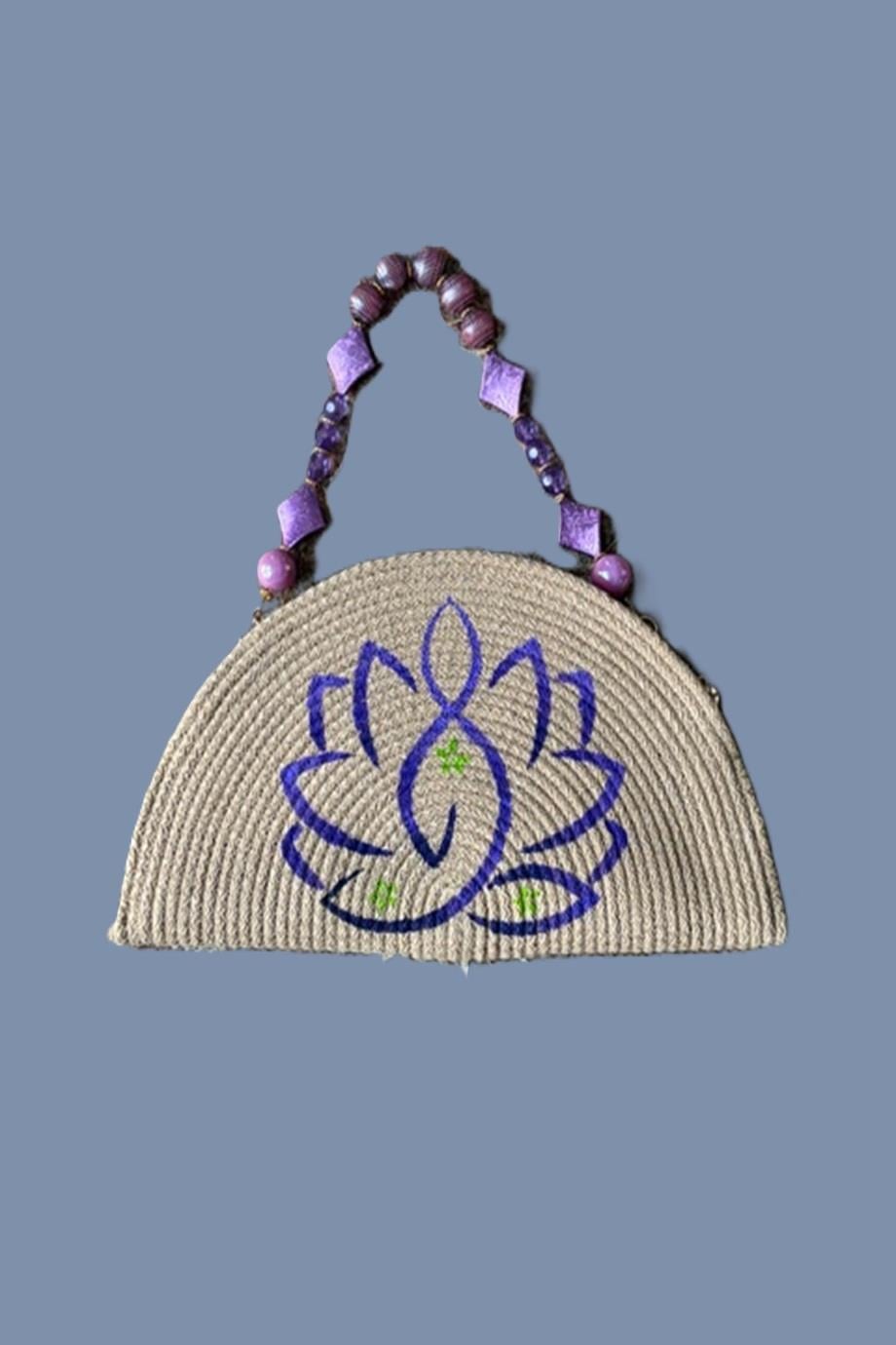 Lotus Pose, Yoga Clutch Bag