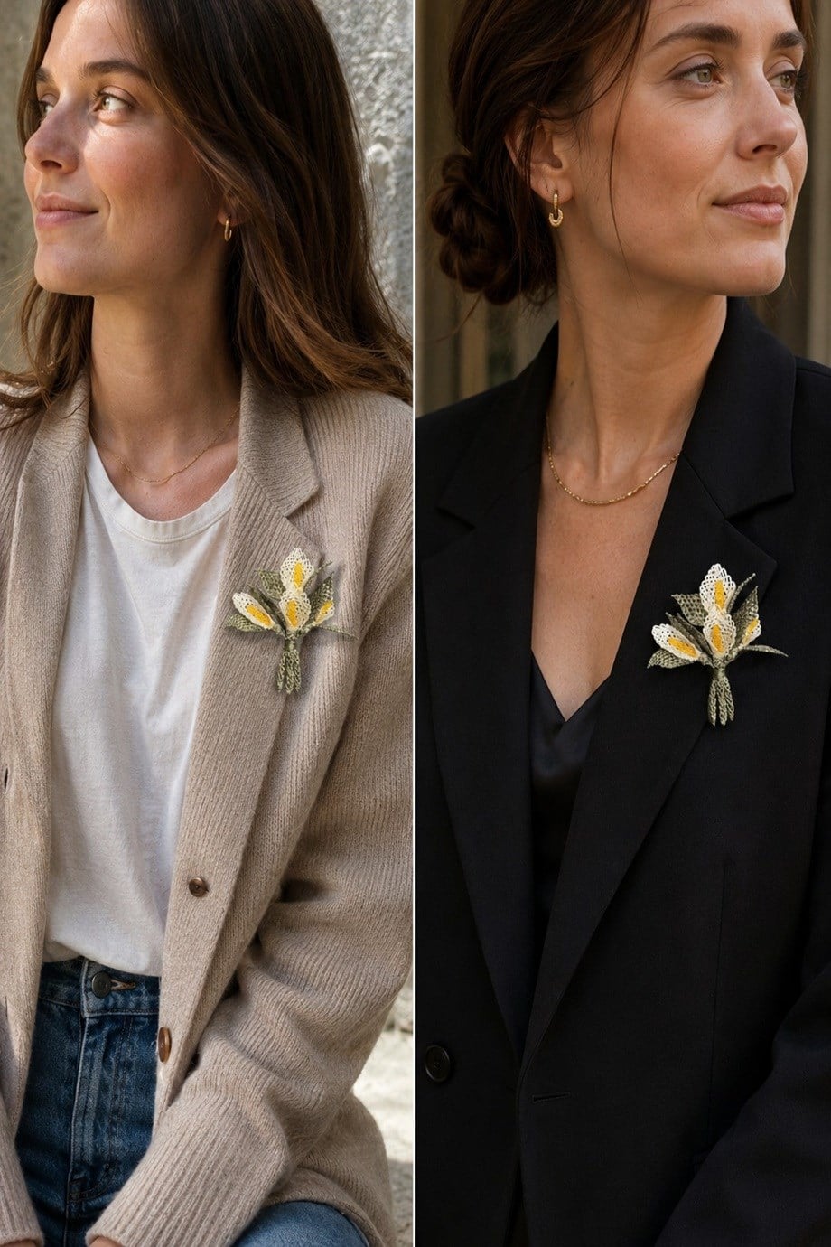Mimosa Brooch