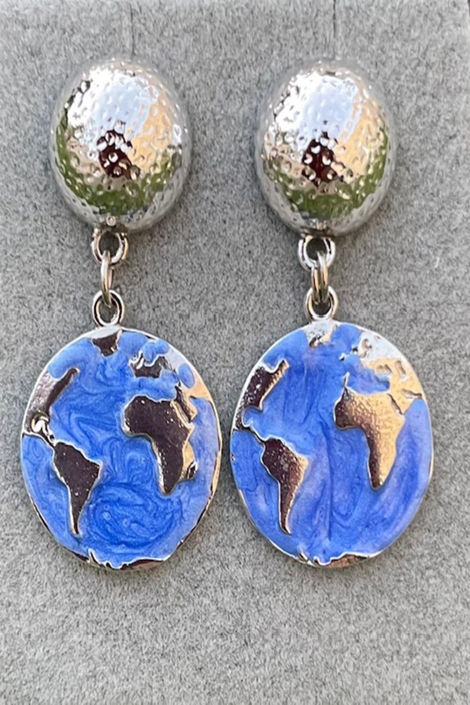 My World My Style Enamel Earrings 