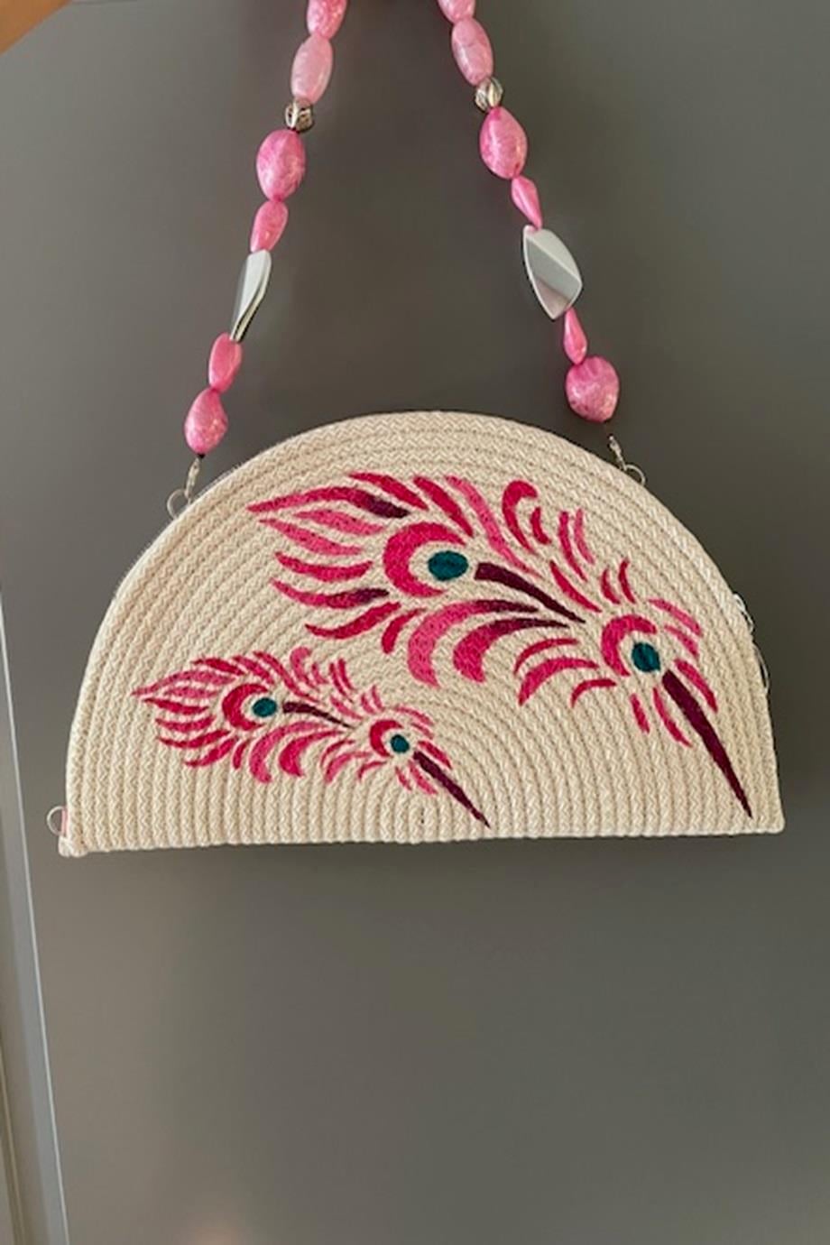 Peacock Feather  Elegant Clutch Bag
